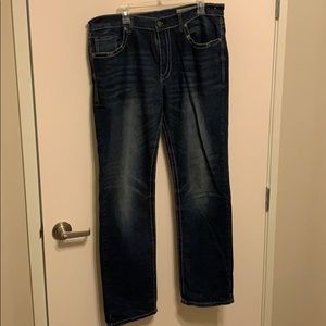 Faded Glory Straight Fit Dark Blue Jeans